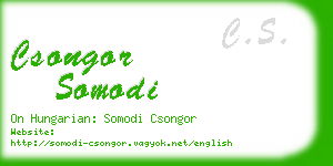 csongor somodi business card